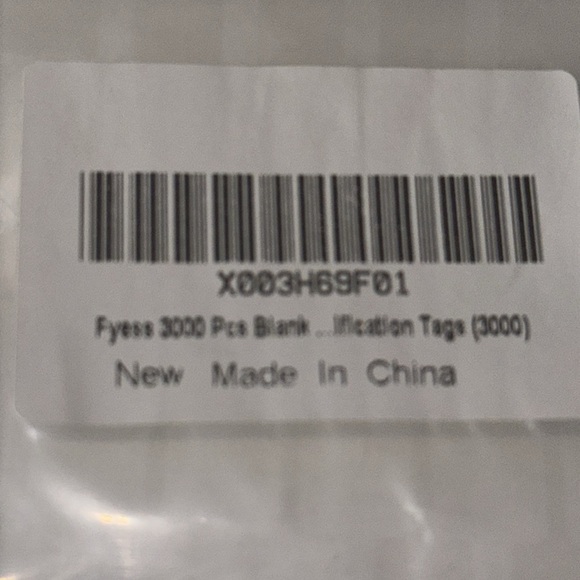 3000 White Price Tag, Gift Tags Hanging Jewelry Blank Paper - Picture 3 of 7